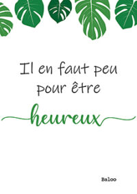 Il en faut peu...