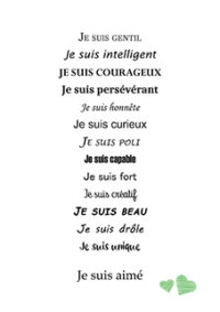 Je suis une petit garçon