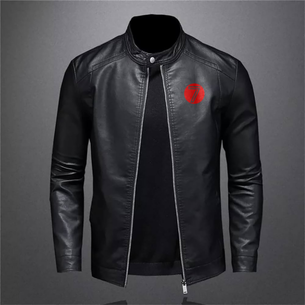 Veste biker simili cuir – Image 2