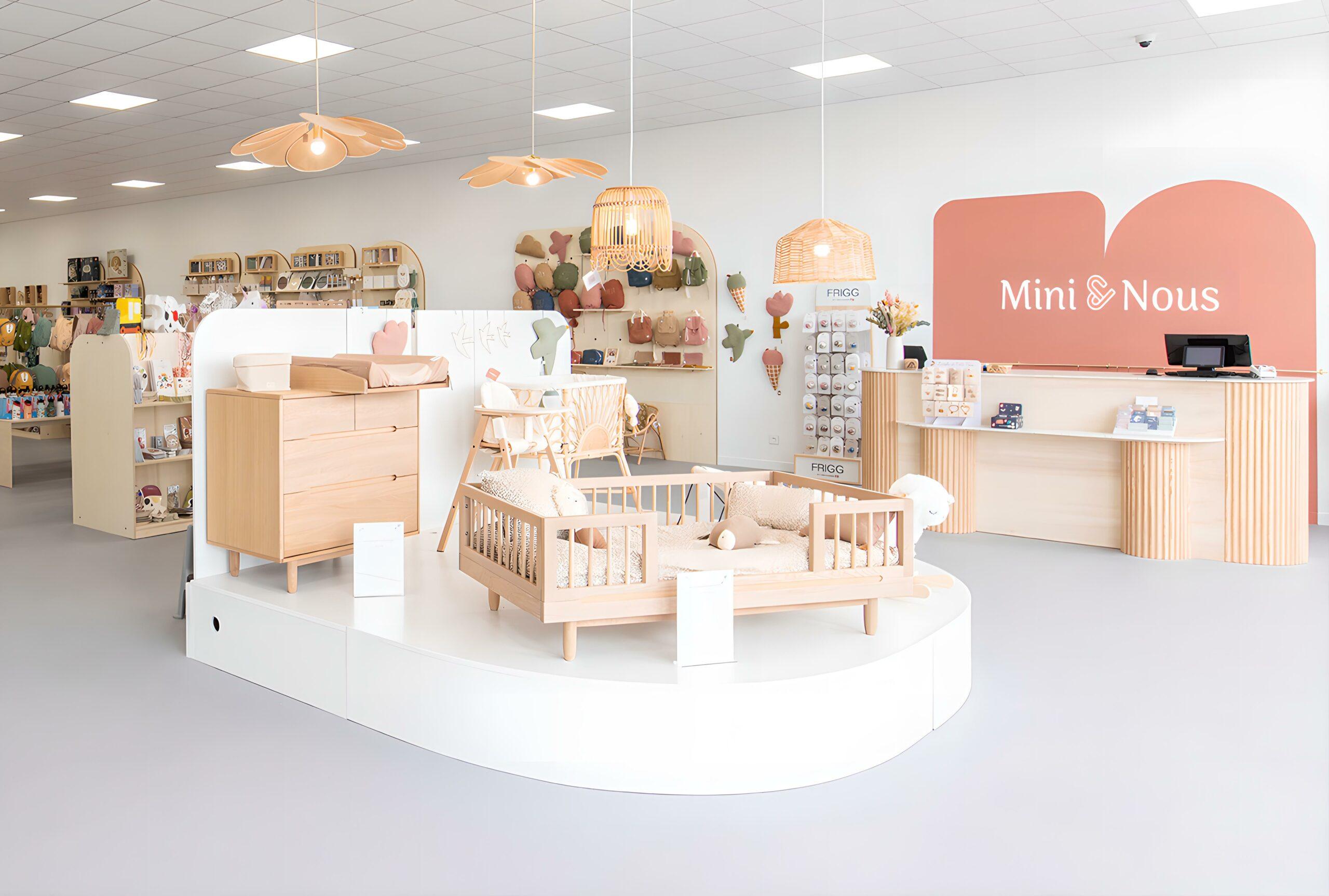 Intérieur de la boutique Mini&Nous.