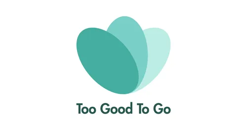 Logo Too Good To Go : trois pétales verts formant un cœur stylisé