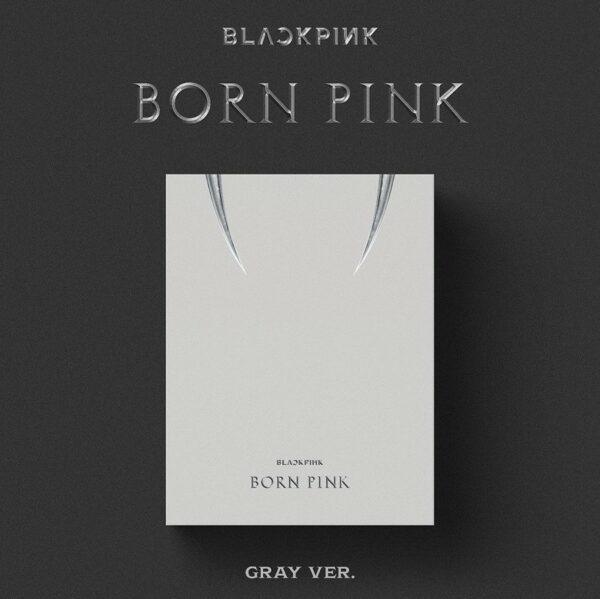 Cover de l'album Born Pink en version blanche avec le texte indicatif sur fond noir