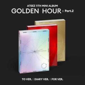 Cover des différentes versions de "Golden Hour part. 2" d'Ateez