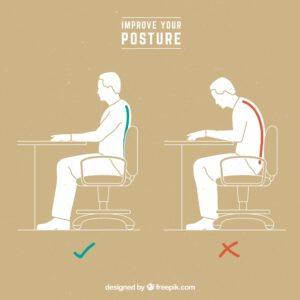 illustration posture ergonomique