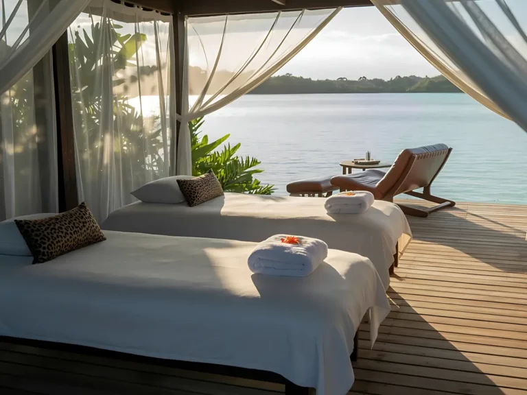 Massage face à la mer à La Casa Boho sur la plage de Pampelonne