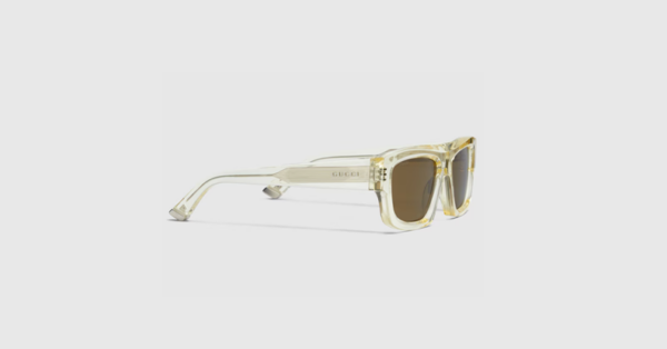 Lunette Gucci de soleil de couleur gris et doré
