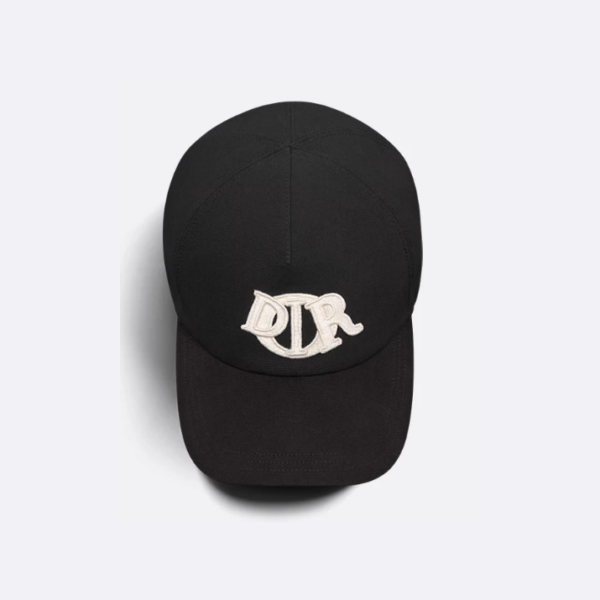 Casquette dior noir avec logo blanc collection 2025