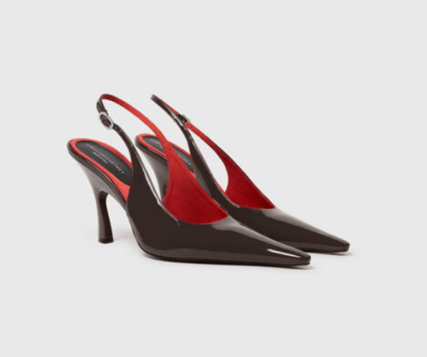 escarpin Stella Mc Cartey de couleur rouge et noir
