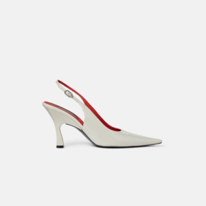 escarpin Stella Mc Cartey de couleur blanche à semelles rouge