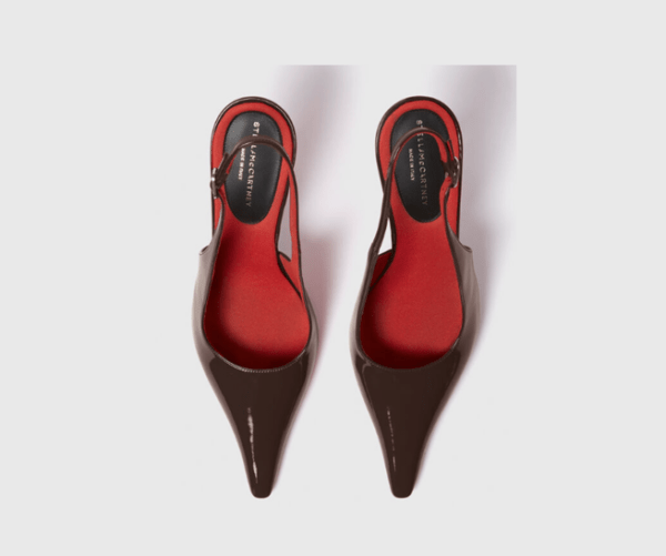 escarpin Stella Mc Cartey de couleur rouge et noir