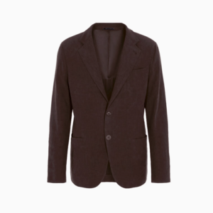 Veste de costard Armani de couleur bordeaux avec bouton centraux