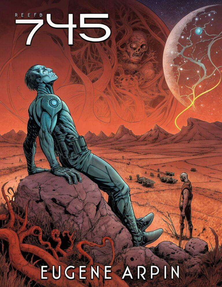 Illustration de la première de couverture de la bd "745" écrit par Eugène Arpin et dessiné par Darwin Fimer.