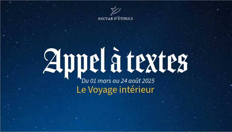 Image d'appel à textes avec la thématique : "le voyage intérieur".
