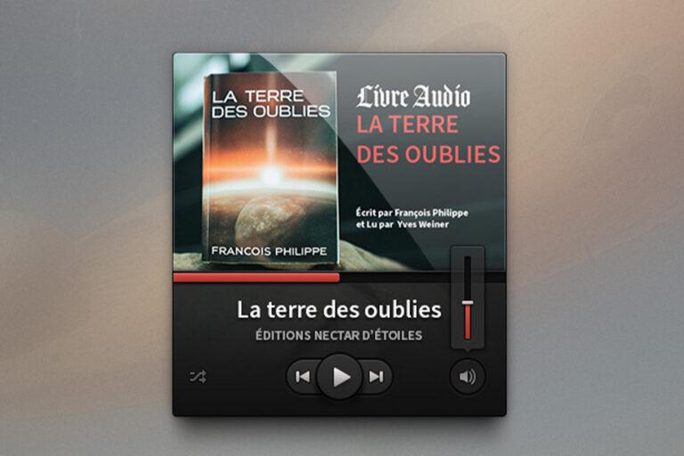 Image d'un fichier audio du roman "La terre des oublies".