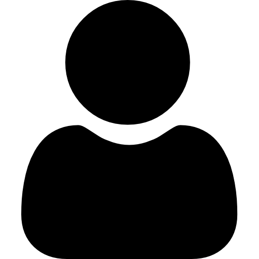 Icône noir utilisateur.