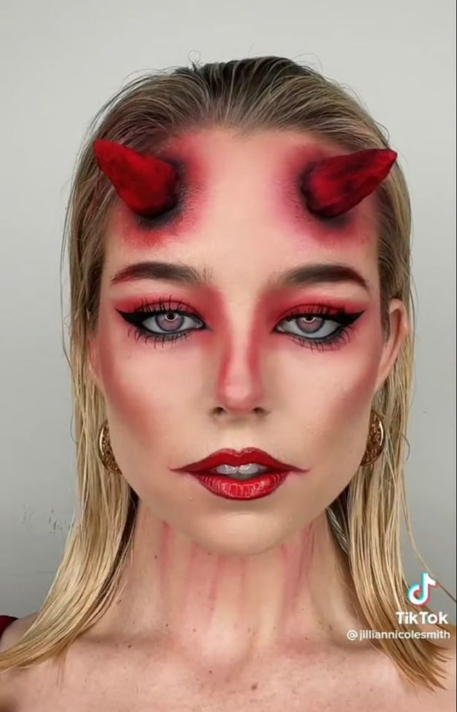 maquillage simple du diable