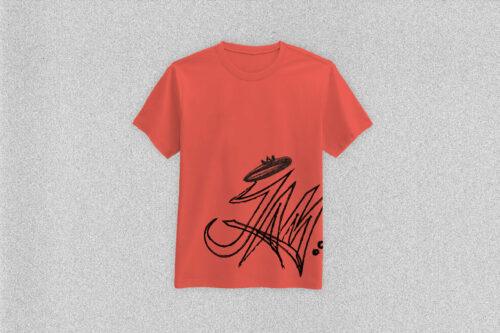 t-shirt avec motif style graffiti jam