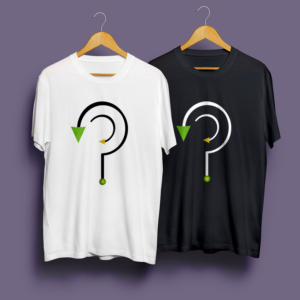 T-shirts Trash Investigation pour homme, blanc et noir, sur fond violet