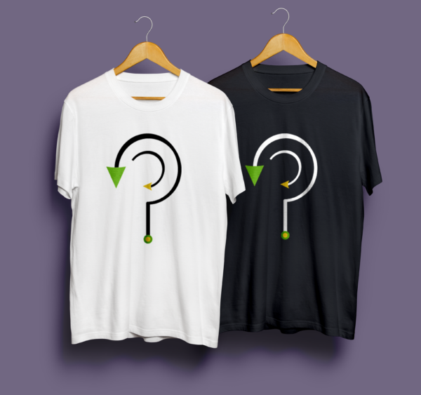 T-shirts Trash Investigation pour homme, blanc et noir, sur fond violet