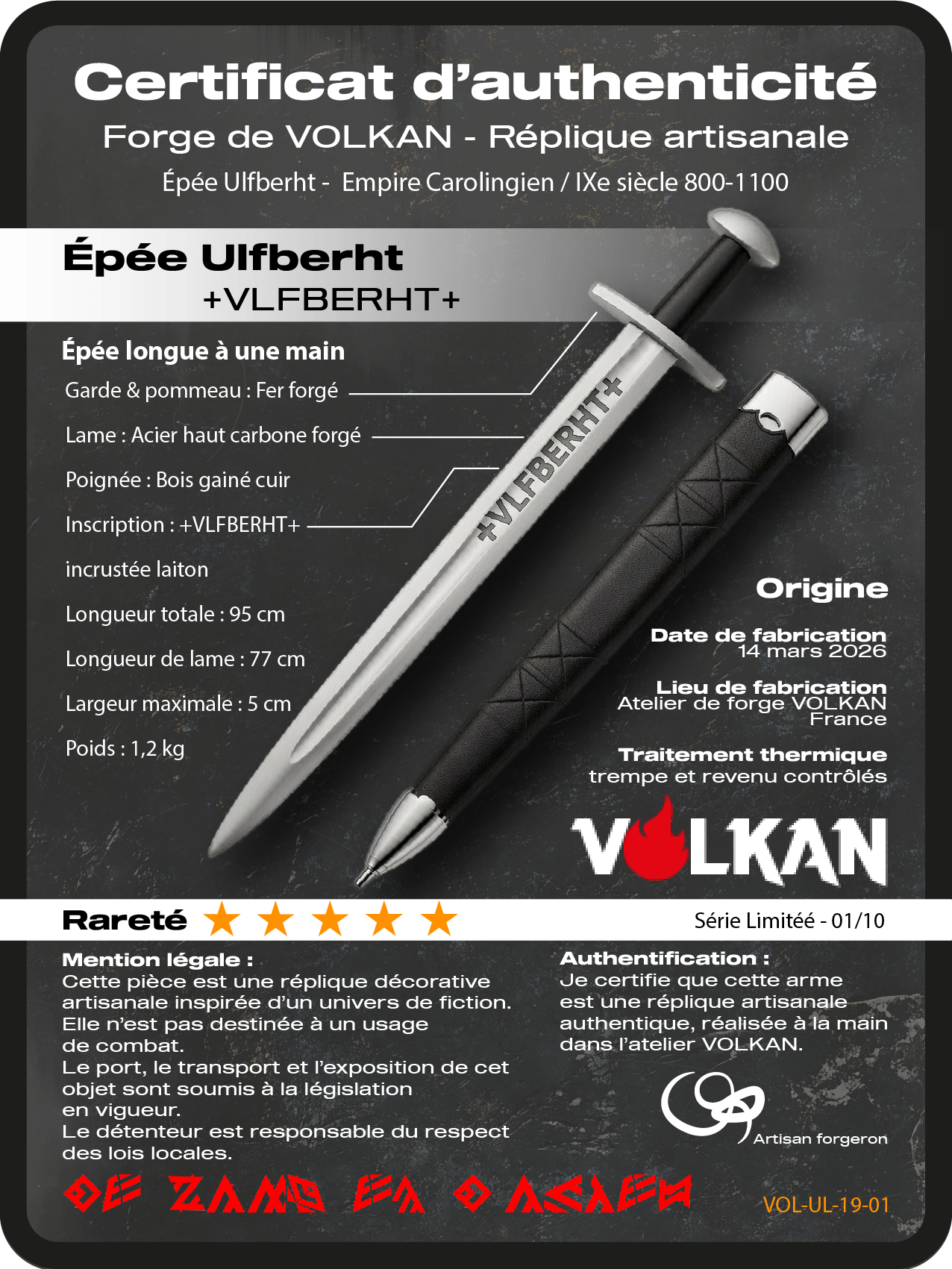 Épée Ulfberht - +VLFBERHT+ – Image 3